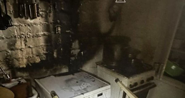 В Миколаєві пожежа пральної машини спричинена свічкою